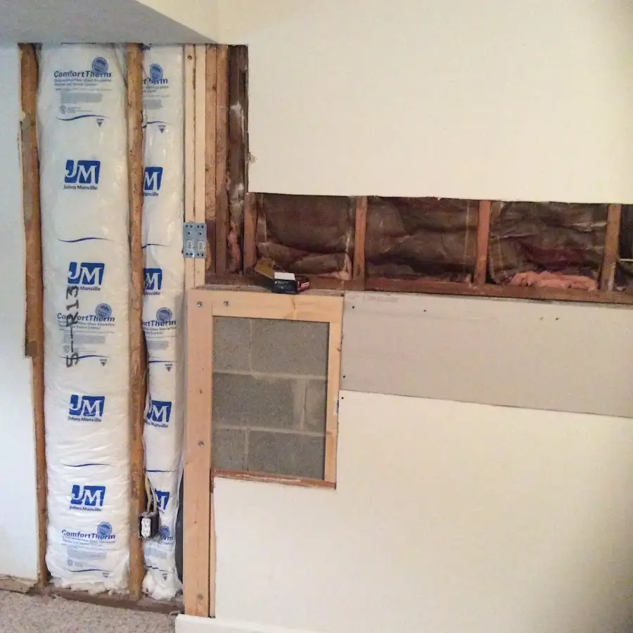 Wall insulation replacement during Structural Drying in Woodburn